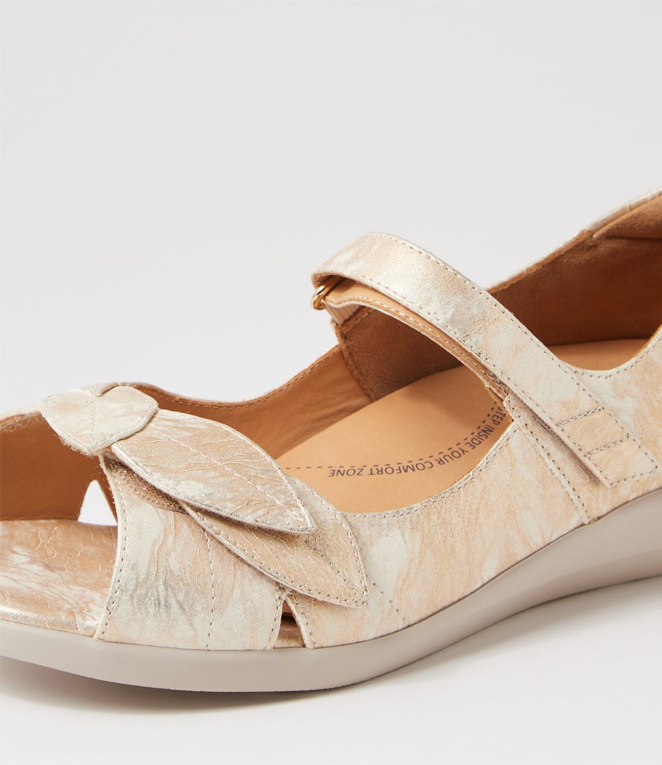 ZIERA DISCO SMUDGE METAL - Women Sandals - Collective Shoes 