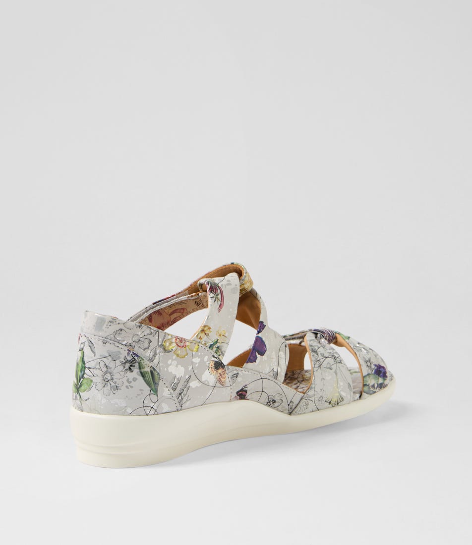 ZIERA DOXIE WHITE FIELDS - Women Sandals - Collective Shoes 