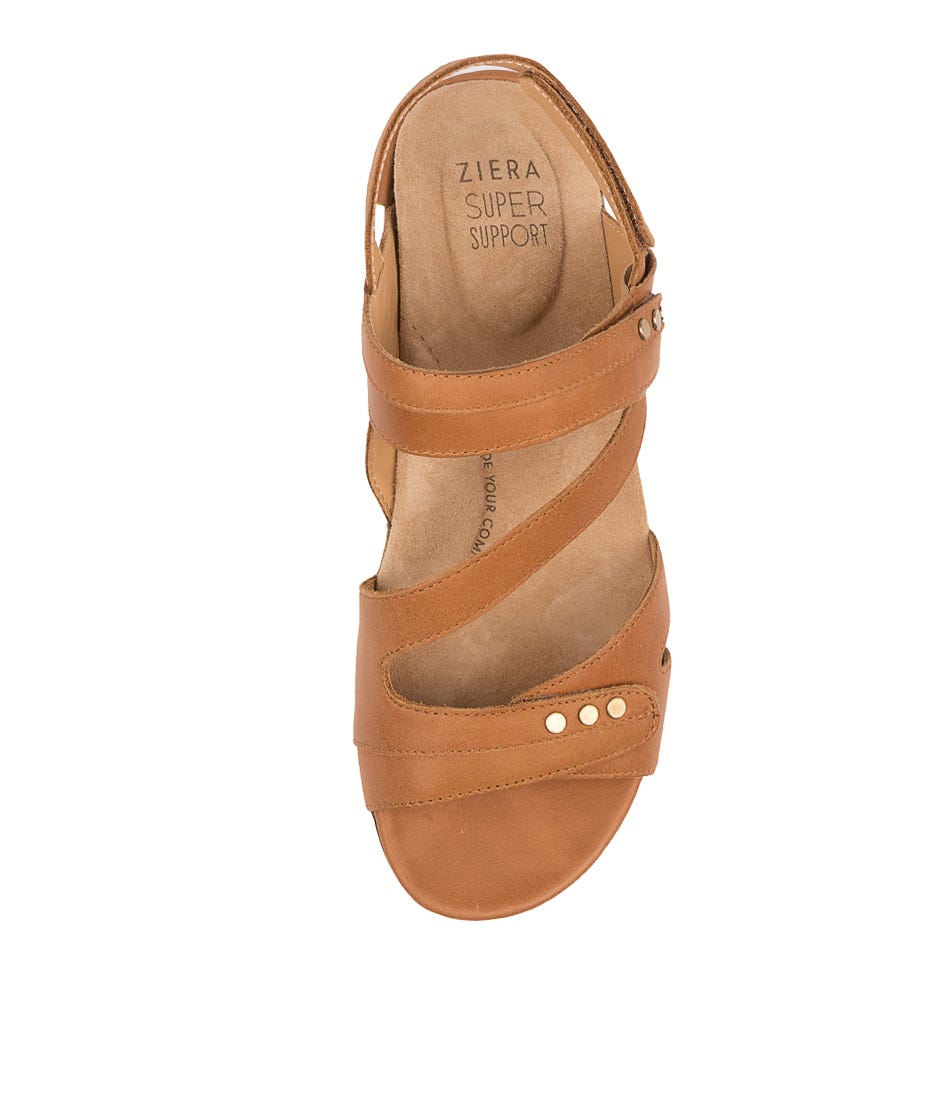 ZIERA BEAUX TAN - Women Sandals - Collective Shoes 
