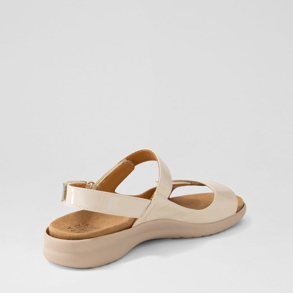 ZIERA BENJI VANILLA ALMOND PATENT - Women Sandals - Collective Shoes 