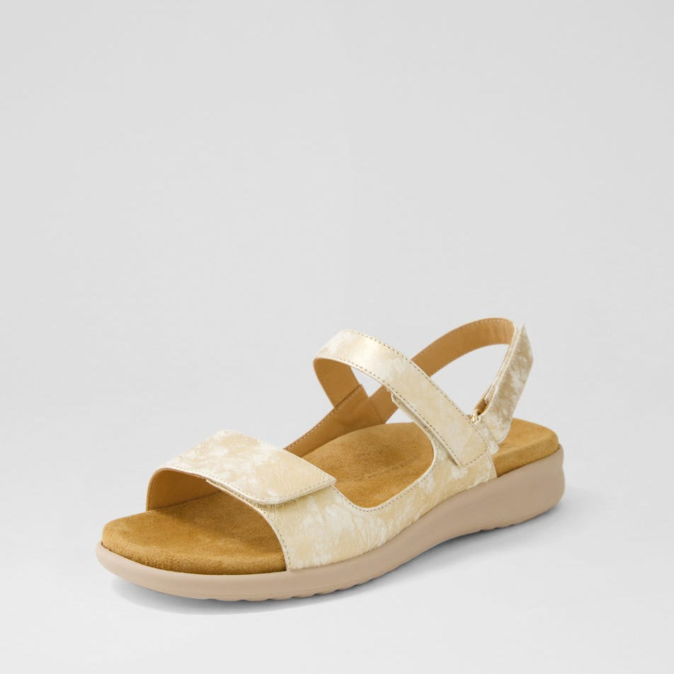 ZIERA BENJI Smudge Metal Almond - Women Sandals - Collective Shoes 