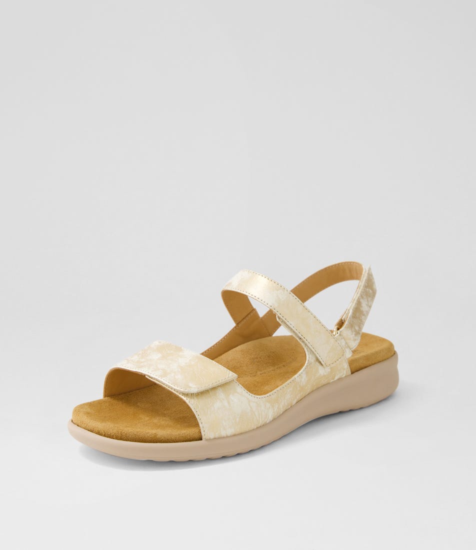 ZIERA BENJI Smudge Metal Almond - Women Sandals - Collective Shoes 