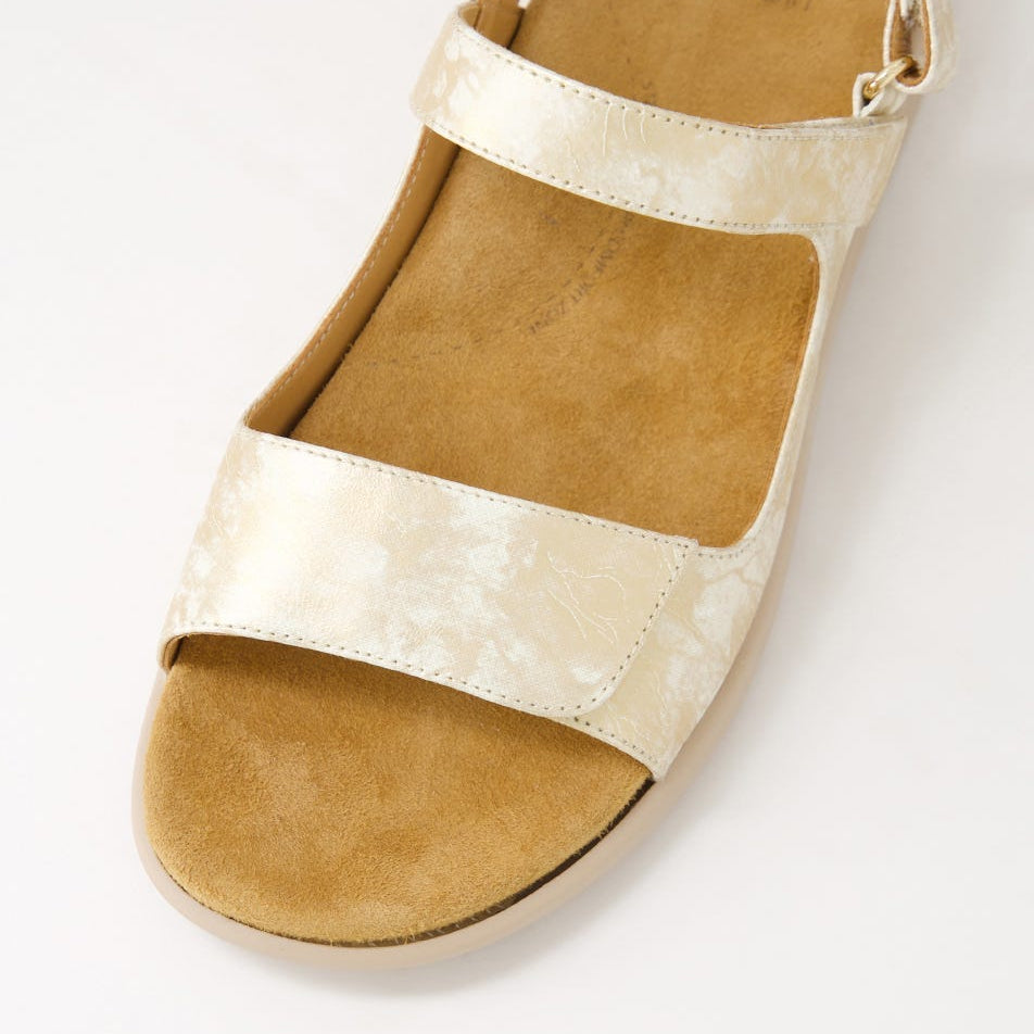 ZIERA BENJI Smudge Metal Almond - Women Sandals - Collective Shoes 