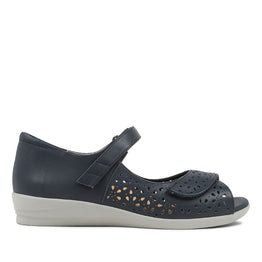 ZIERA DAFFODIL NAVY GREY SOLE - Women Sandals - Collective Shoes 