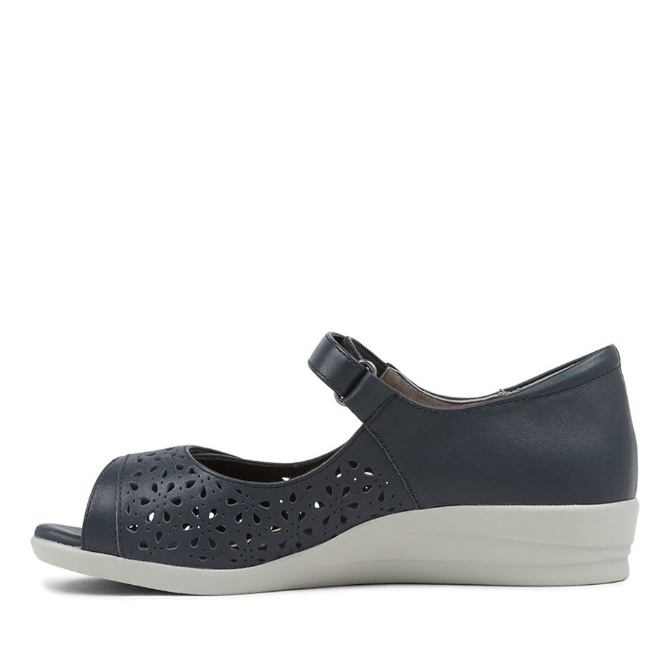 ZIERA DAFFODIL NAVY GREY SOLE - Women Sandals - Collective Shoes 
