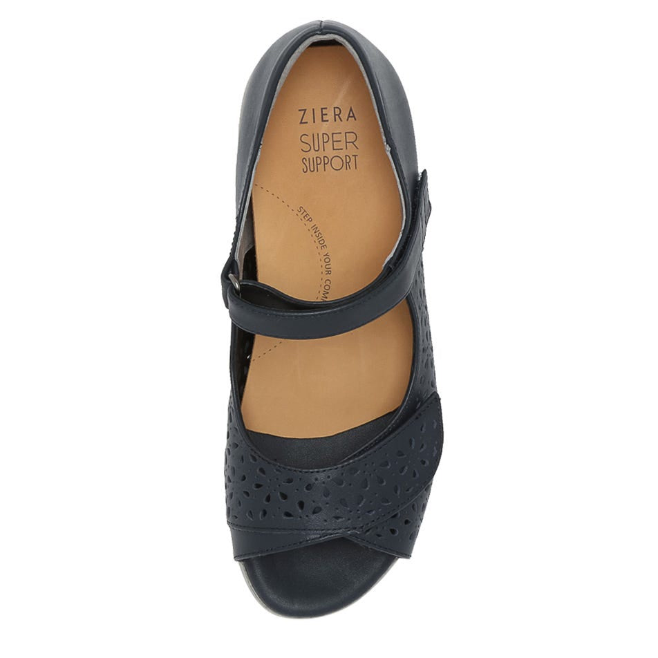 ZIERA DAFFODIL NAVY GREY SOLE - Women Sandals - Collective Shoes 