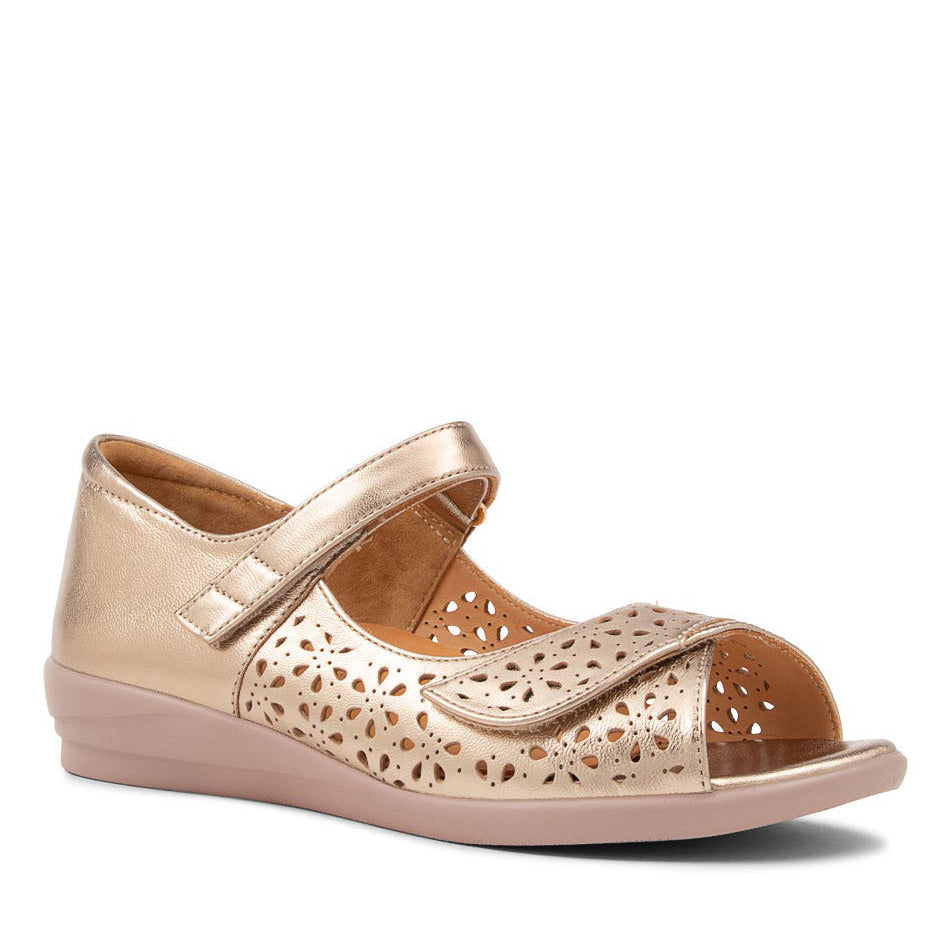 ZIERA DAFFODIL CHAMPAGNE - Women Sandals - Collective Shoes 