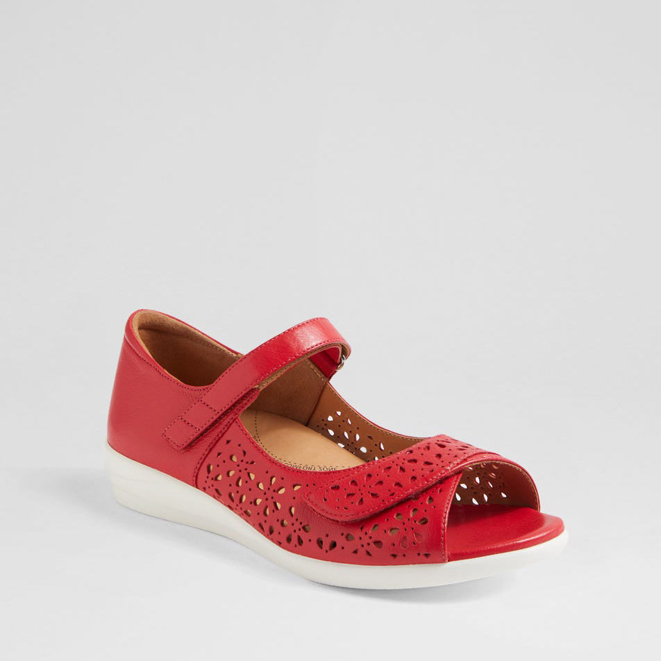 ZIERA DAFFODIL RED - Women Sandals - Collective Shoes 