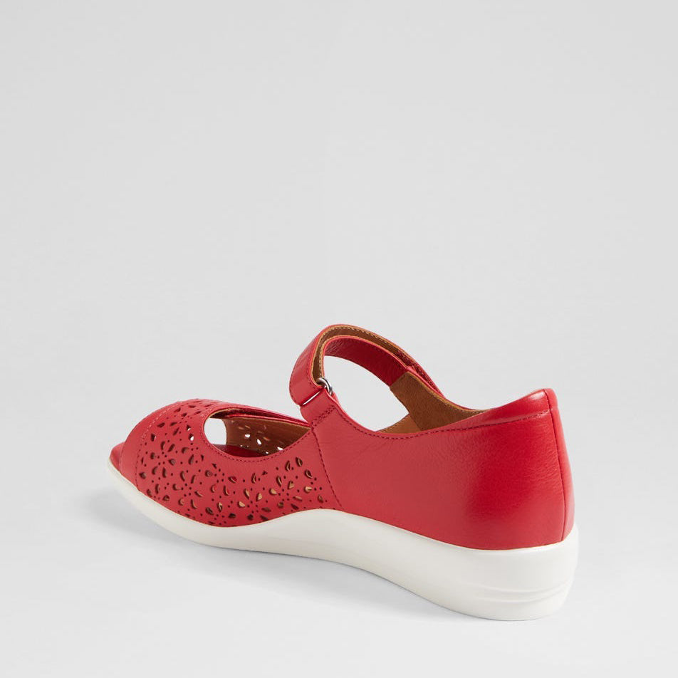 ZIERA DAFFODIL RED - Women Sandals - Collective Shoes 