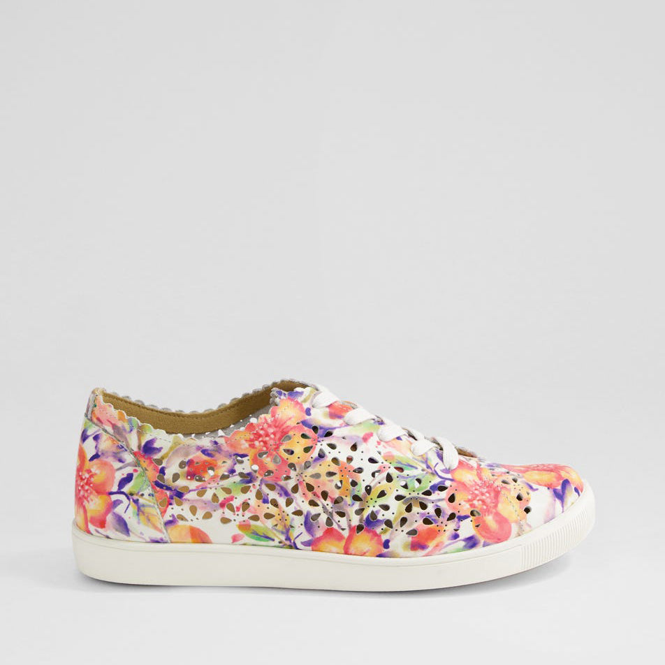 Ziera Dima Orange Floral - Women sneakers - Collective Shoes 
