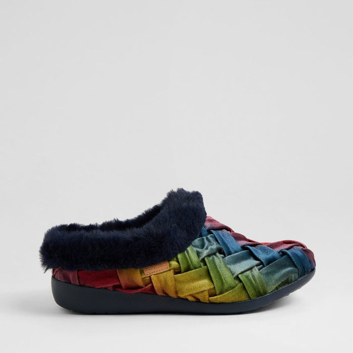 ZIERA FIFI RAINBOW WOVEN - Women slippers - Collective Shoes 