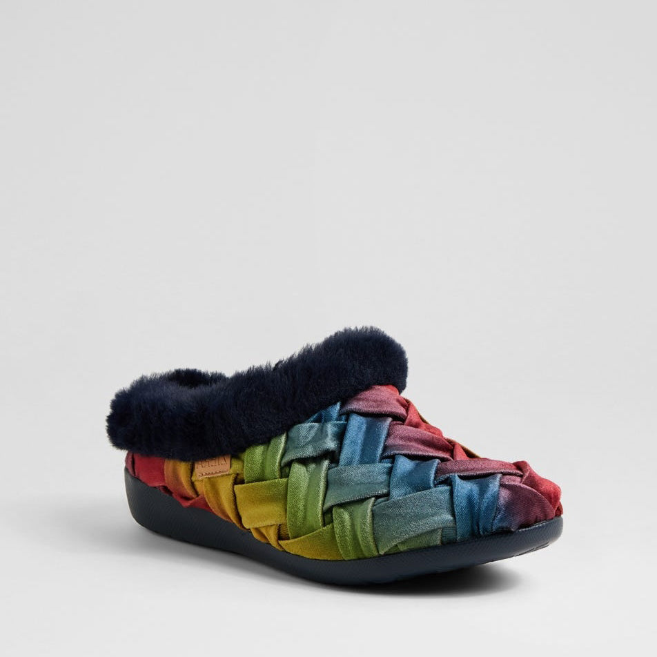 ZIERA FIFI RAINBOW WOVEN - Women slippers - Collective Shoes 