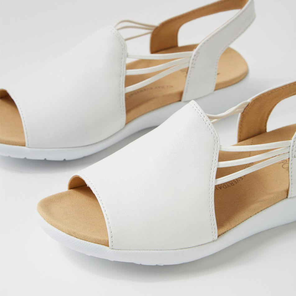 ZIERA UDHAYS WHITE - Women Sandals - Collective Shoes 