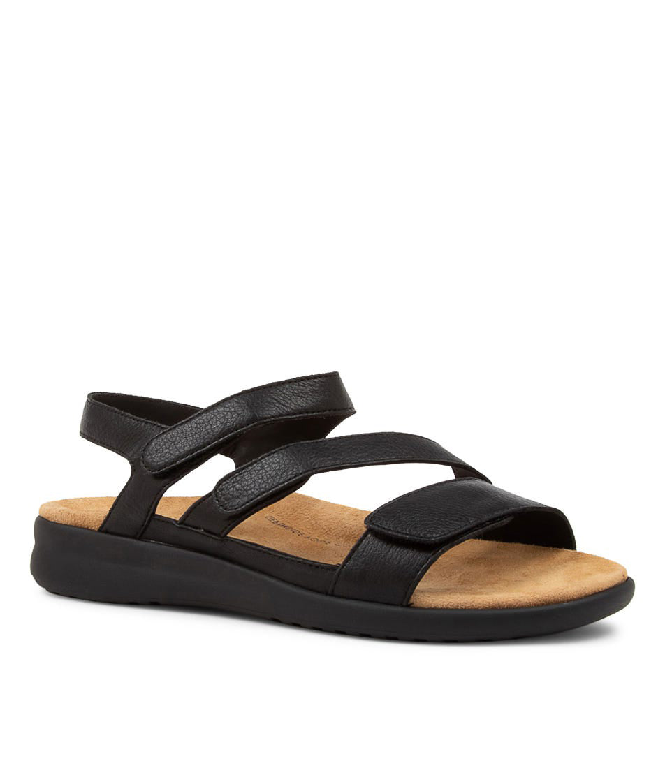 ZIERA BOYDE BLACK BLACK SOLE - Women Sandals - Collective Shoes 