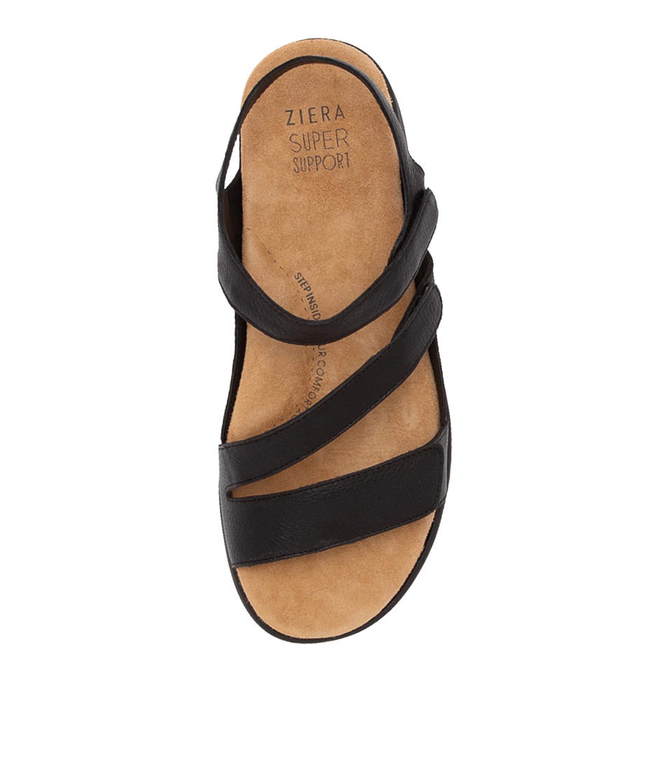 ZIERA BOYDE BLACK BLACK SOLE - Women Sandals - Collective Shoes 