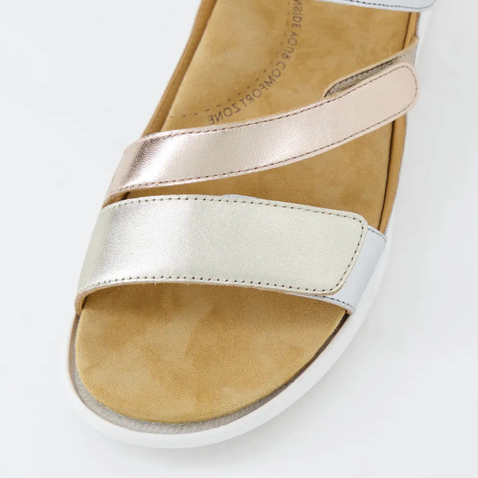 ZIERA BOYDE METALLIC MULTI - Women Sandals - Collective Shoes 