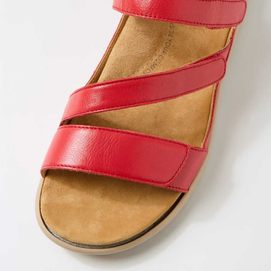 ZIERA BOYDE RED ALMOND - Women Sandals - Collective Shoes 