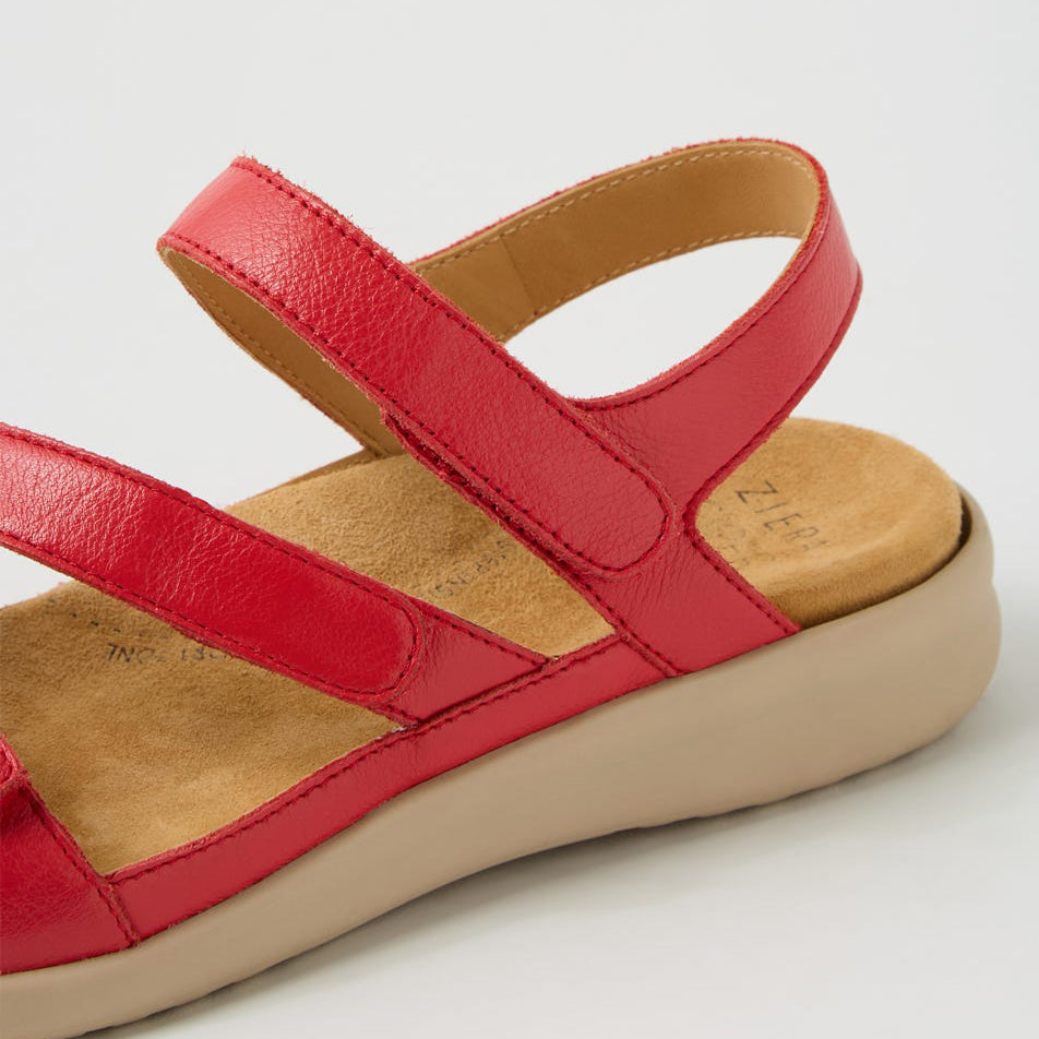 ZIERA BOYDE RED ALMOND - Women Sandals - Collective Shoes 