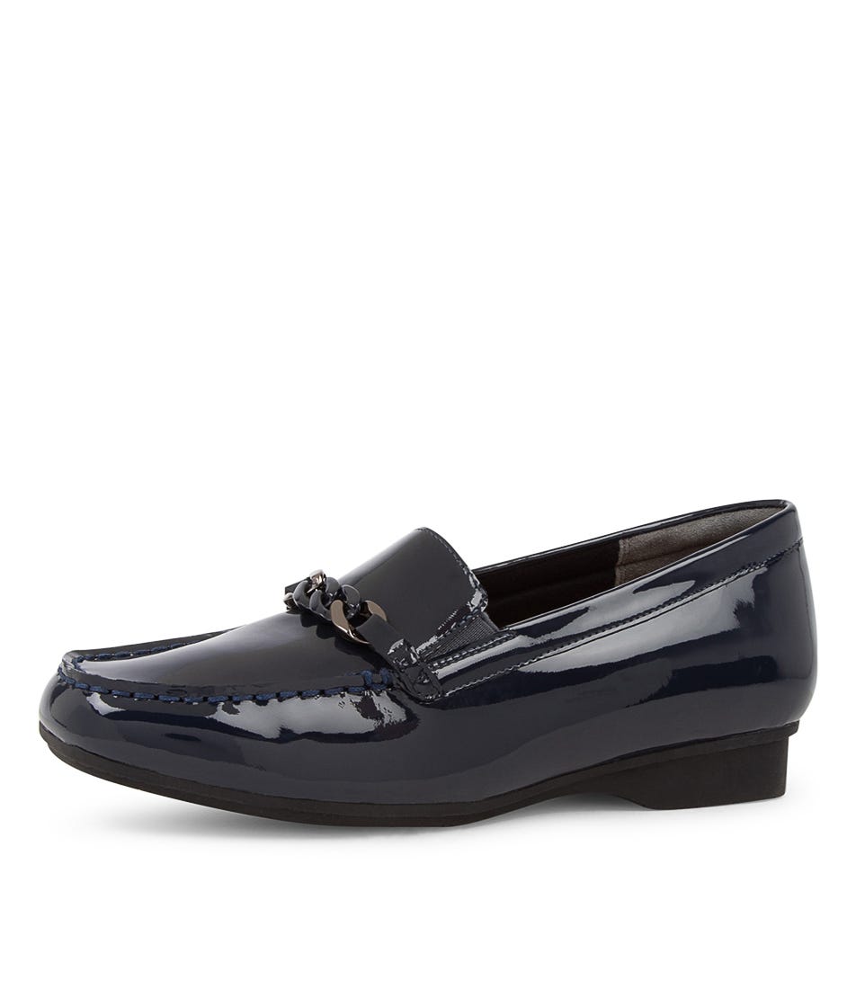 ZIERA FENDERS NAVY - Women Loafers - Collective Shoes 