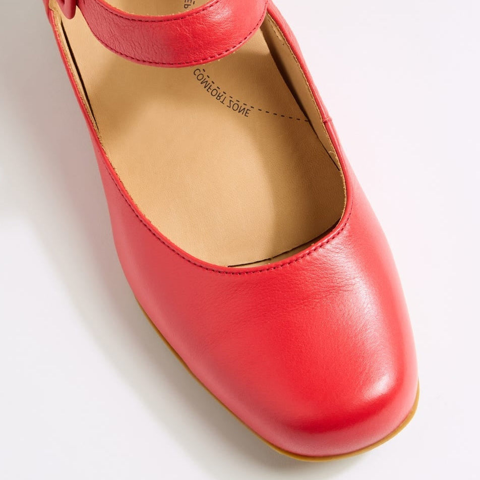 ZIERA QANGO DK RED - Women Heels - Collective Shoes 