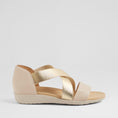 Load image into Gallery viewer, ZIERA UMATO VANILLA PALE GOLD - Women Sandals - Collective Shoes 
