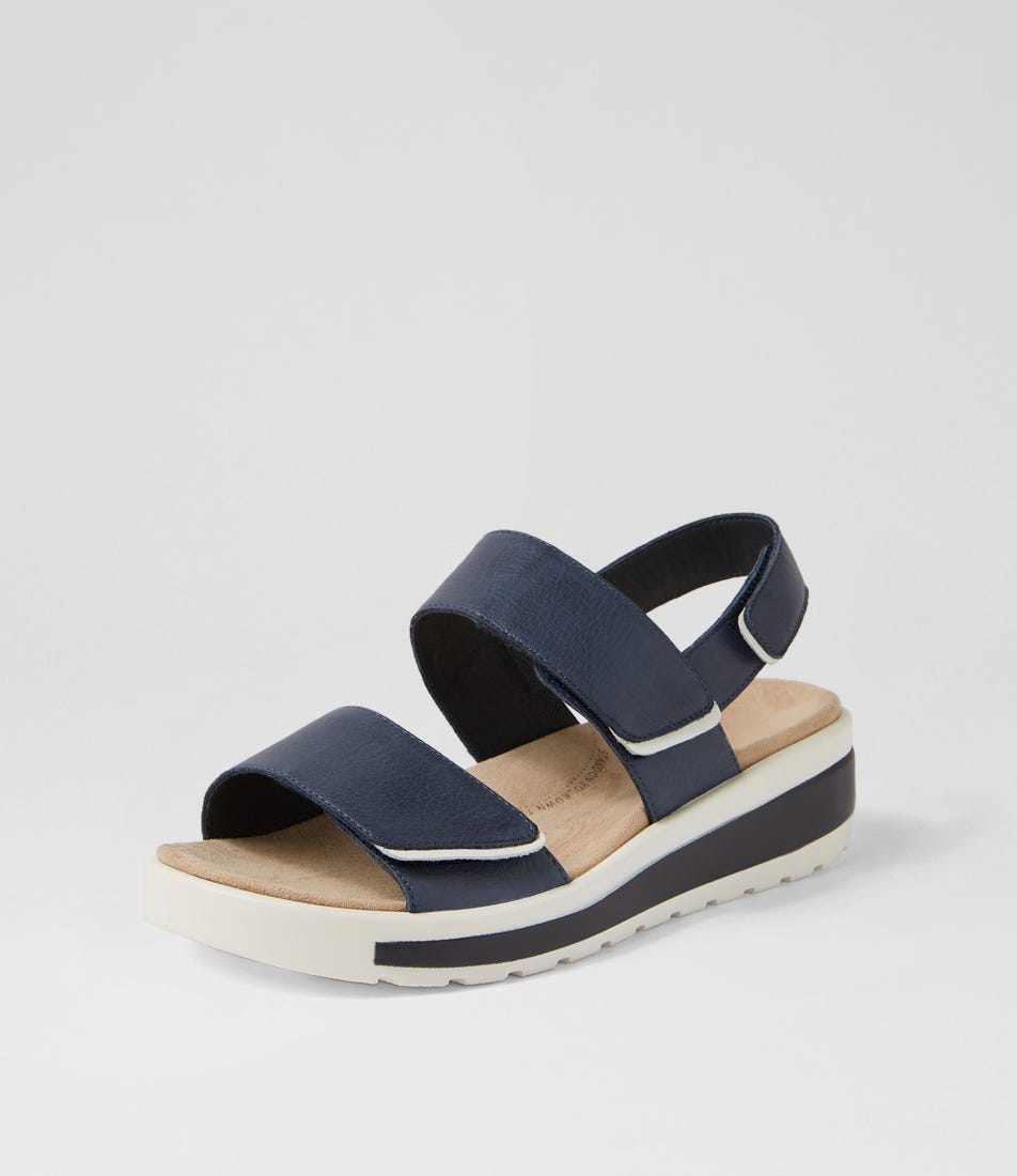 ZIERA GARLIN NAVY - Women Sandals - Collective Shoes 