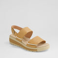 Load image into Gallery viewer, ZIERA GARLIN DK TAN ALMOND - Women Sandals - Collective Shoes 
