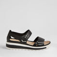 Load image into Gallery viewer, ZIERA GEDD BLACK WHITE - Women Sandals - Collective Shoes 

