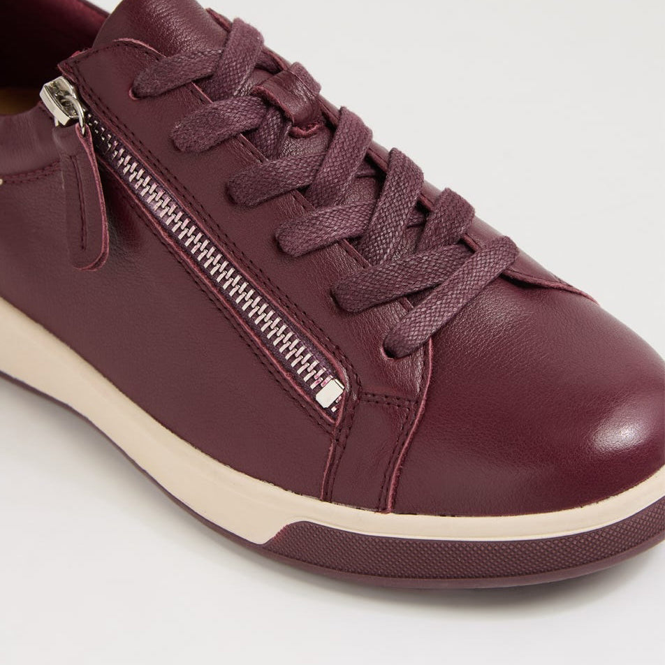 ZIERA AITO BURGUNDY - Women Sneakers - Collective Shoes 
