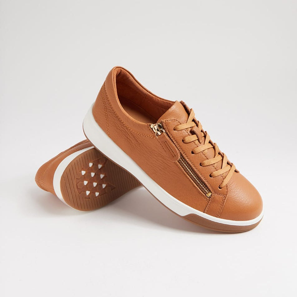 ZIERA AITO DK TAN - Women Sneakers - Collective Shoes 