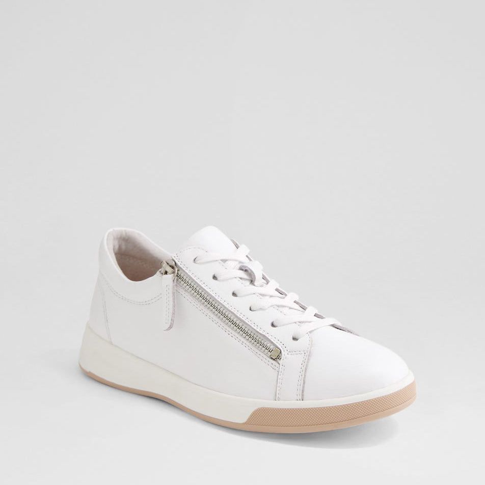 ZIERA AITO WHITE NUDE - Women Sneakers - Collective Shoes 