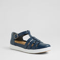 Load image into Gallery viewer, ZIERA DIANEY NAVY WHITE - Women Sandals - Collective Shoes 
