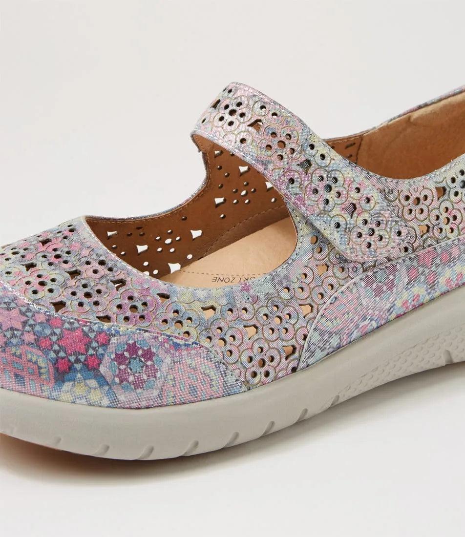 ZIERA SANELLE PINK MULTI - Women Sandals - Collective Shoes 