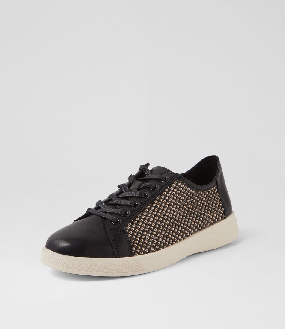 ZIERA ACKLA BLACK BEIGE - Women Sneakers - Collective Shoes 
