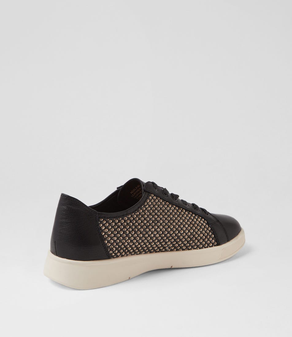 ZIERA ACKLA BLACK BEIGE - Women Sneakers - Collective Shoes 