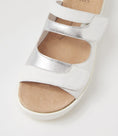 Load image into Gallery viewer, ZIERA GENRA WHITE SILVER - Women Mules - Collective Shoes 
