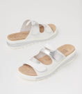 Load image into Gallery viewer, ZIERA GENRA WHITE SILVER - Women Mules - Collective Shoes 

