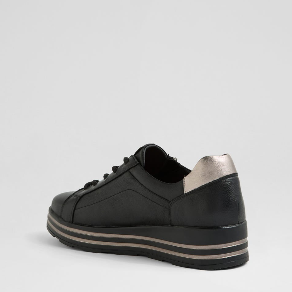 ZIERA VAMRA BLACK PEWTER - Women Sneakers - Collective Shoes 