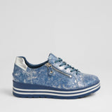 DENIM LIZARD SILVER