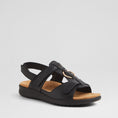 Load image into Gallery viewer, ZIERA BRISA BLACK - Women Sandals - Collective Shoes 
