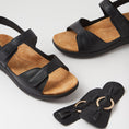 Load image into Gallery viewer, ZIERA BRISA BLACK - Women Sandals - Collective Shoes 
