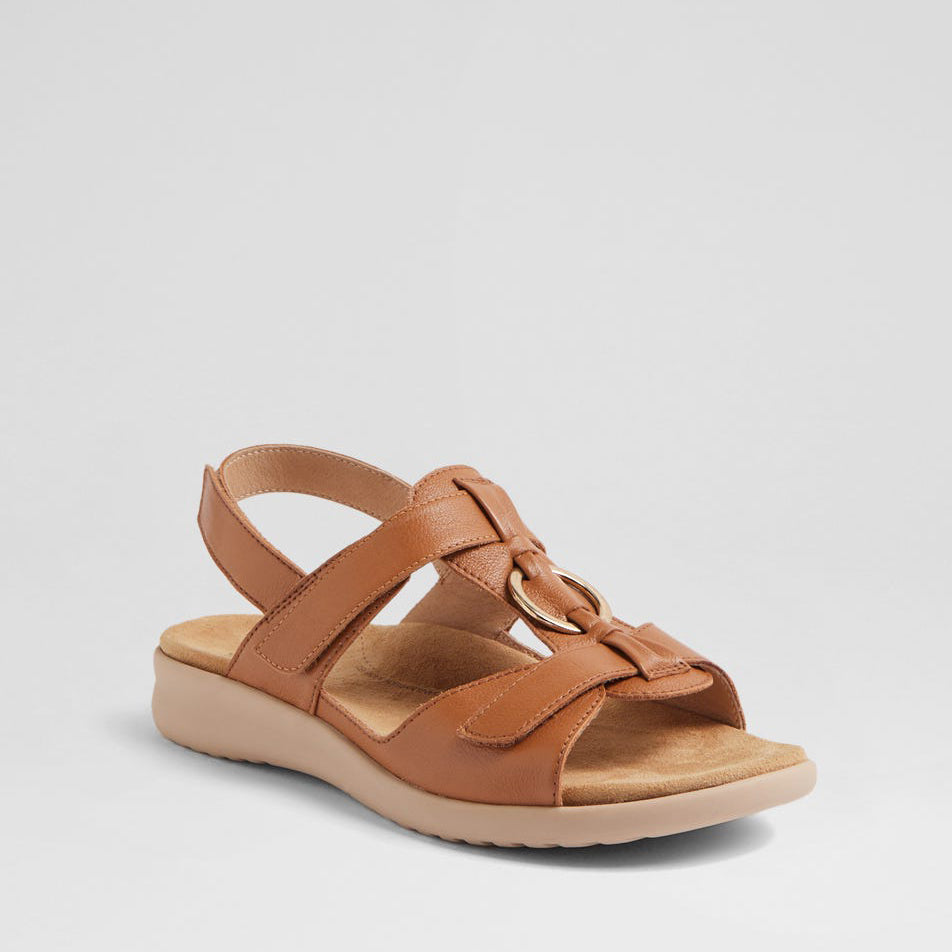 ZIERA BRISA DK TAN - Women Sandals - Collective Shoes 