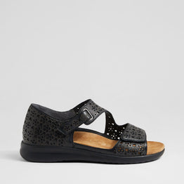 ZIERA BIZZA BLACK - Women Sandals - Collective Shoes 