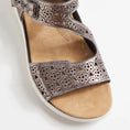 Load image into Gallery viewer, ZIERA BIZZA PEWTER WHITE - Women Sandals - Collective Shoes 
