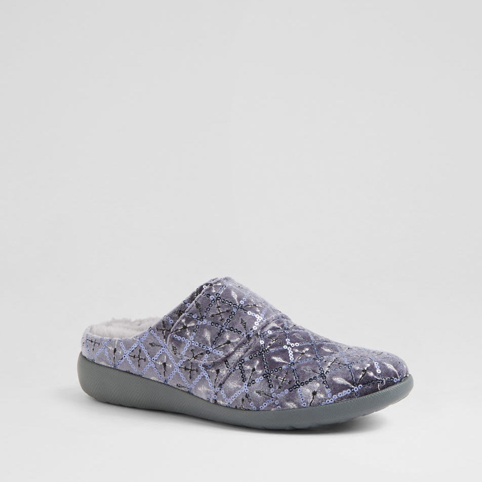 ZIERA FOSCO GREY DIAMOND - Women slippers - Collective Shoes 