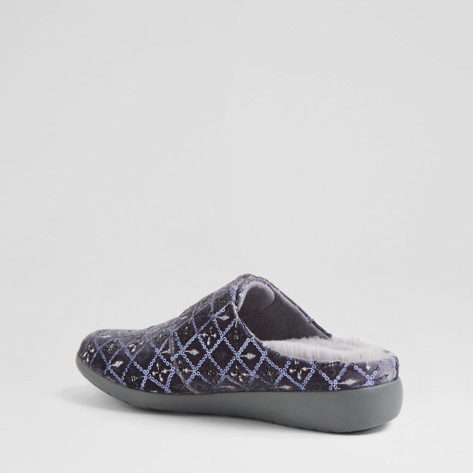 ZIERA FOSCO GREY DIAMOND - Women slippers - Collective Shoes 