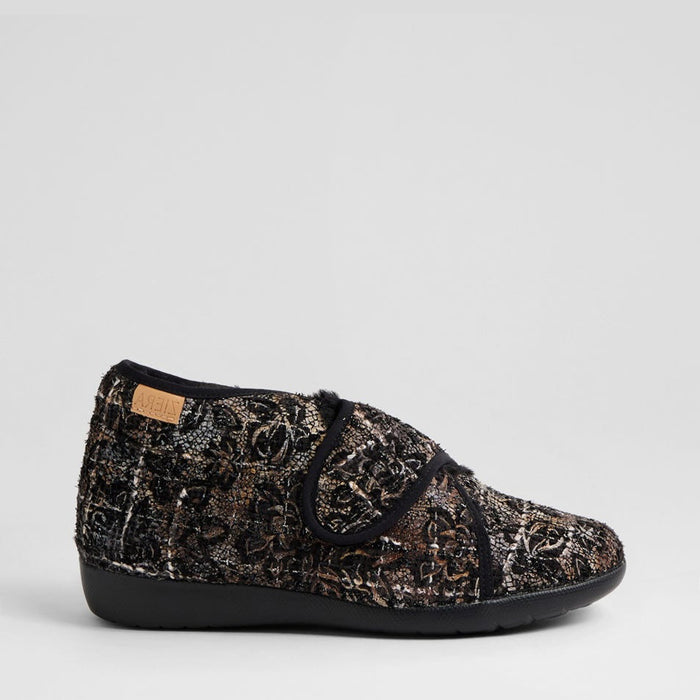 ZIERA FOFFIE BLACK MULTI - Women slippers - Collective Shoes 