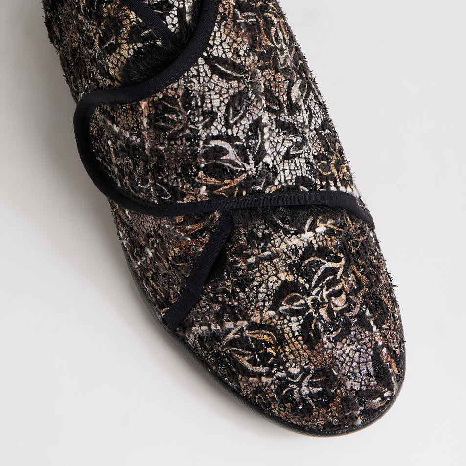 ZIERA FOFFIE BLACK MULTI - Women slippers - Collective Shoes 