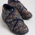 Load image into Gallery viewer, ZIERA FOFFIE NAVY MULTI - Women slippers - Collective Shoes 
