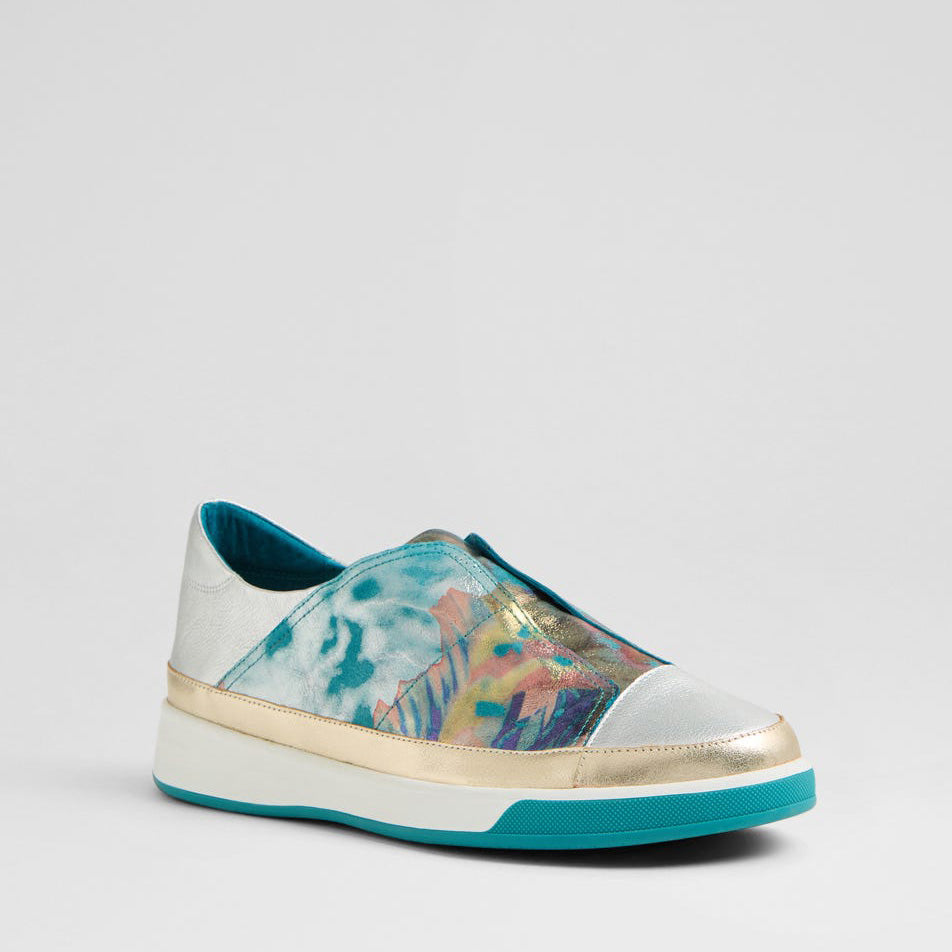 ZIERA AJAZ AQUA BLOOM MULTI - Women Sneakers - Collective Shoes 